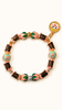 Soft Heart agarwood bracelet styled as a blush pink homecoming accessory