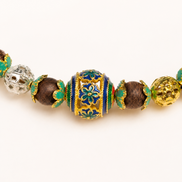 Still Waters | Lake Blue Agarwood & Enamel Bracelet