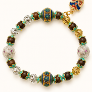 Still Waters | Lake Blue Agarwood & Enamel Bracelet