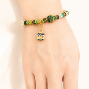 Still Waters | Lake Blue Agarwood & Enamel Bracelet