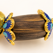 Open Possibility | Cloisonné Blue Agarwood & Enamel Bracelet
