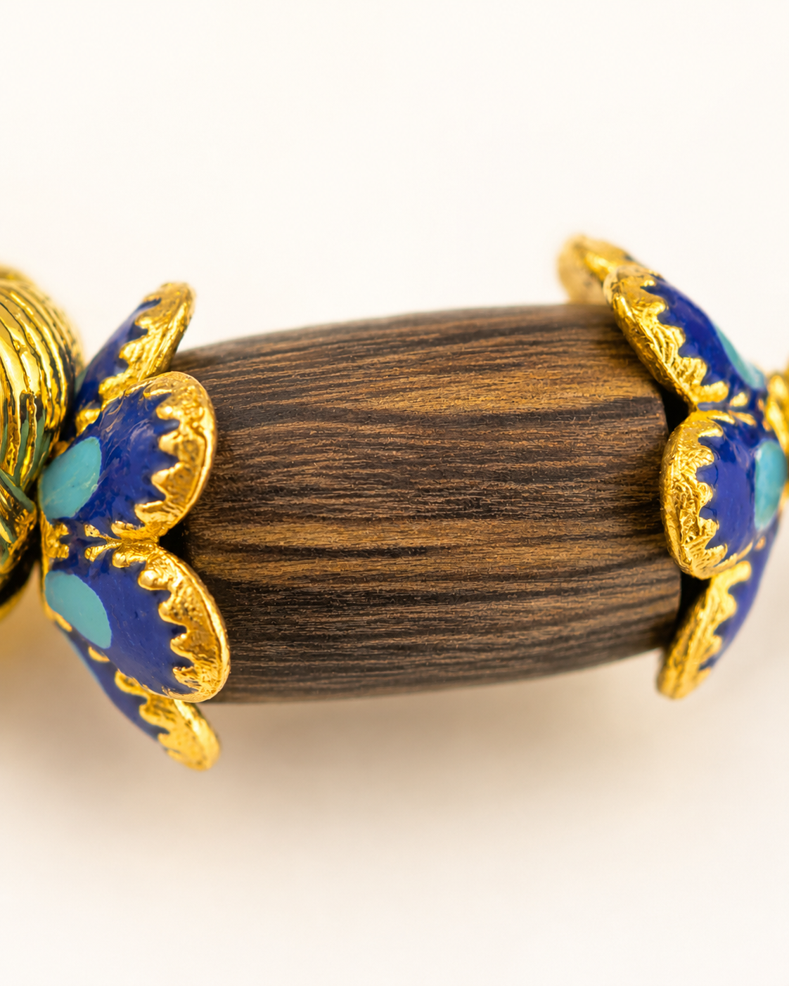 Open Possibility | Cloisonné Blue Agarwood & Enamel Bracelet