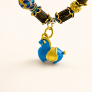 Open Possibility | Cloisonné Blue Agarwood & Enamel Bracelet
