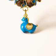 Hidden Horizon | Cloisonné Blue Agarwood & Enamel Bracelet