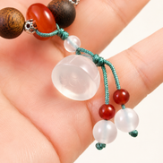 Brave Heart | Burgundy Agarwood & Enamel Bracelet