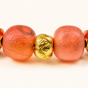 Enduring Flame | Burgundy Agarwood & Enamel Bracelet