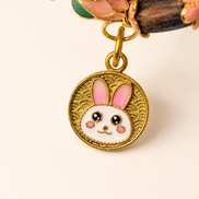 Gentle Bloom | Blush Pink Agarwood & Enamel Bracelet