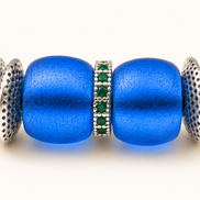 Calm Soul | Royal Blue Agarwood & Enamel Bracelet