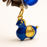 Calm Soul | Royal Blue Agarwood & Enamel Bracelet