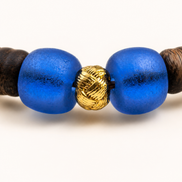 Quiet Tide | Royal Blue Agarwood & Enamel Bracelet