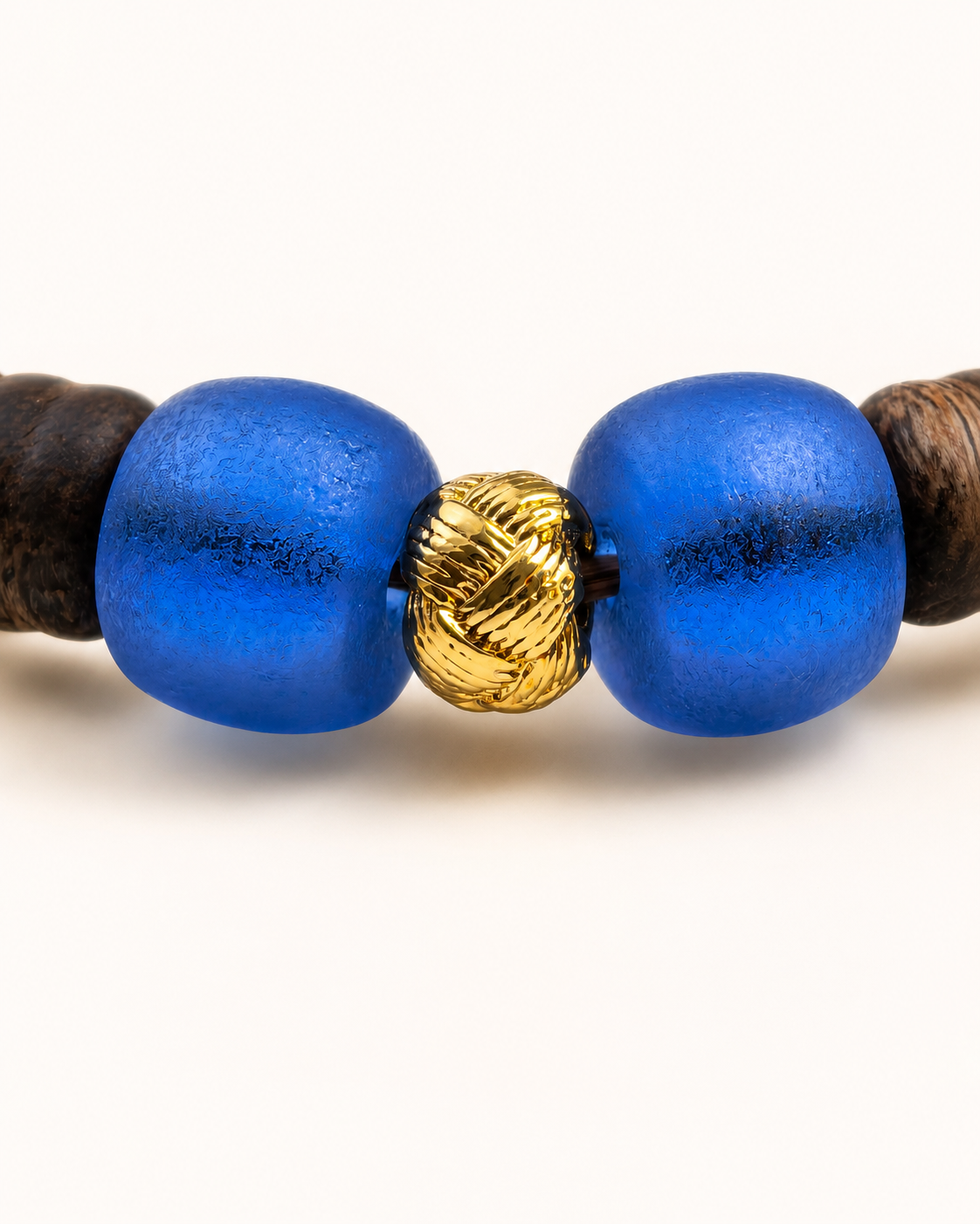 Quiet Tide | Royal Blue Agarwood & Enamel Bracelet