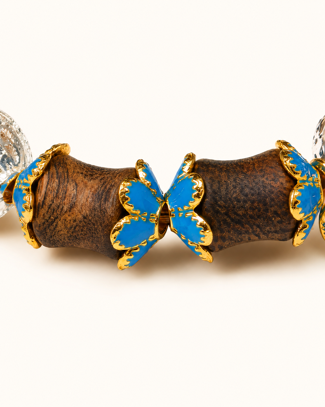 Deep Current | Royal Blue Agarwood & Enamel Bracelet