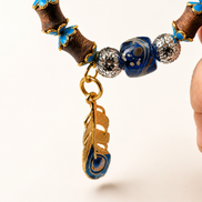 Deep Current | Royal Blue Agarwood & Enamel Bracelet