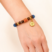 Quiet Tide | Royal Blue Agarwood & Enamel Bracelet