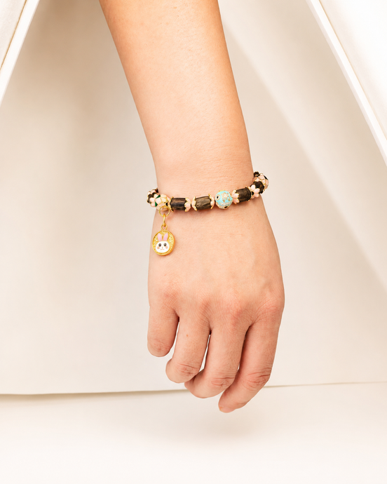 Gentle Bloom agarwood bracelet worn on wrist
